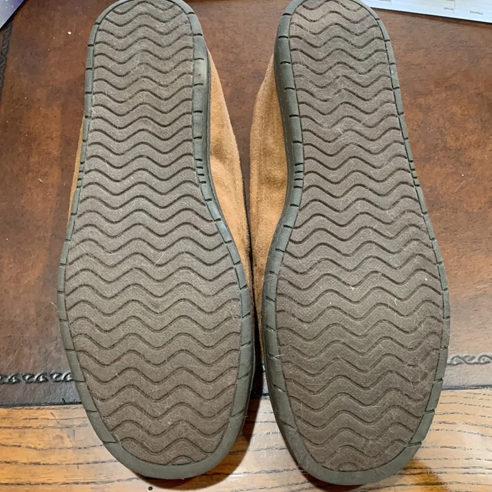 FOCO Men’s NWOT NFL large Green Bay Packer Brown Moccasin Slippers with logo